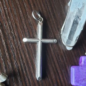 6 lot of cryatal and metal pendants